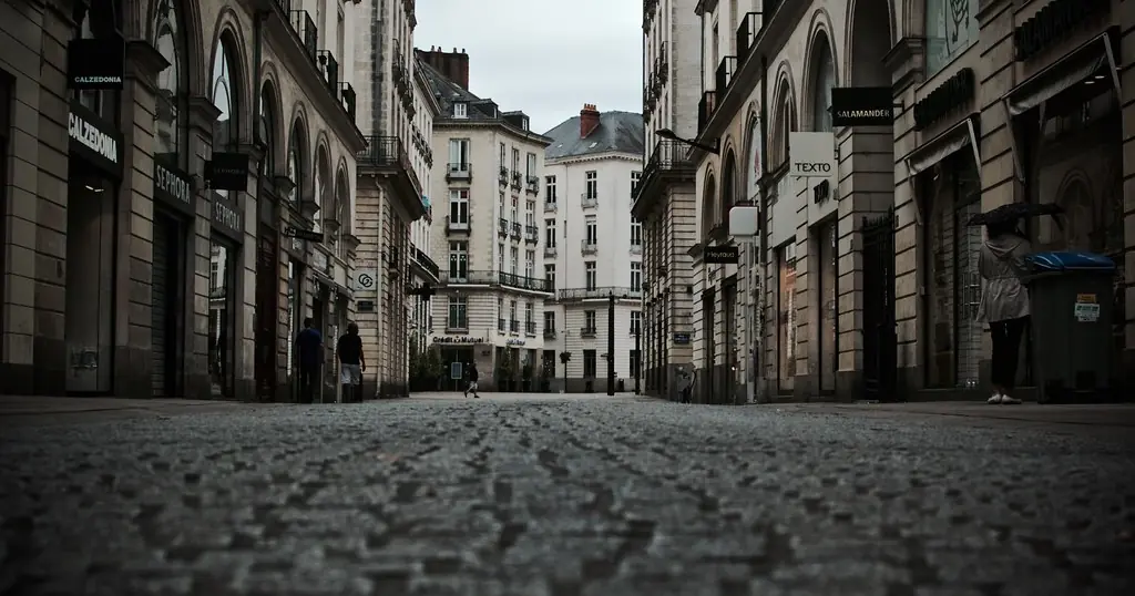 Site de rencontre Nantes : une rue pavée près de la place Royale
