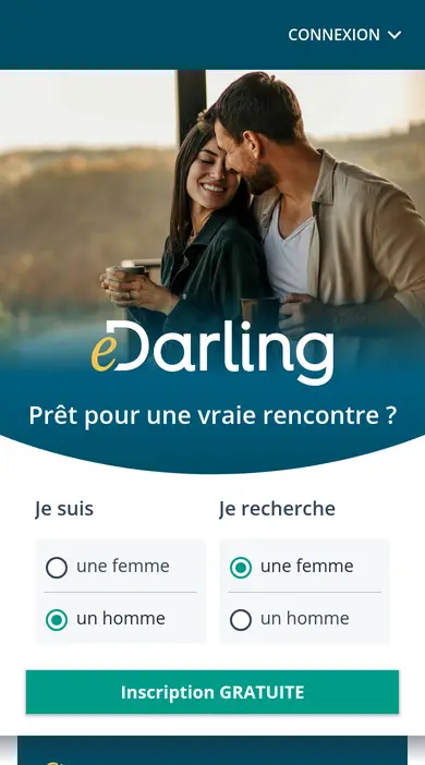 Inscription sur edarling.fr au smartphone, telle que décrite dans cet eDarling avis