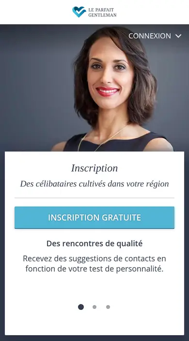 Inscription gratuite sur leparfaitgentleman.fr au smartphone, vue dans ce Le Parfait Gentleman avis